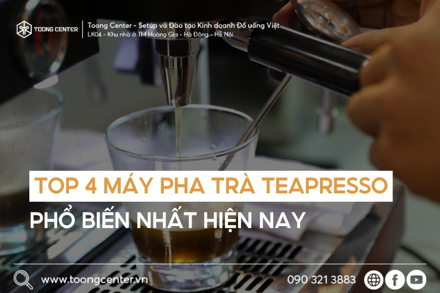 Top 4 dòng máy pha trà teapresso phổ biến nhất hiện nay